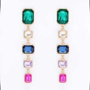 Elegant Multicolor Drop Earrings